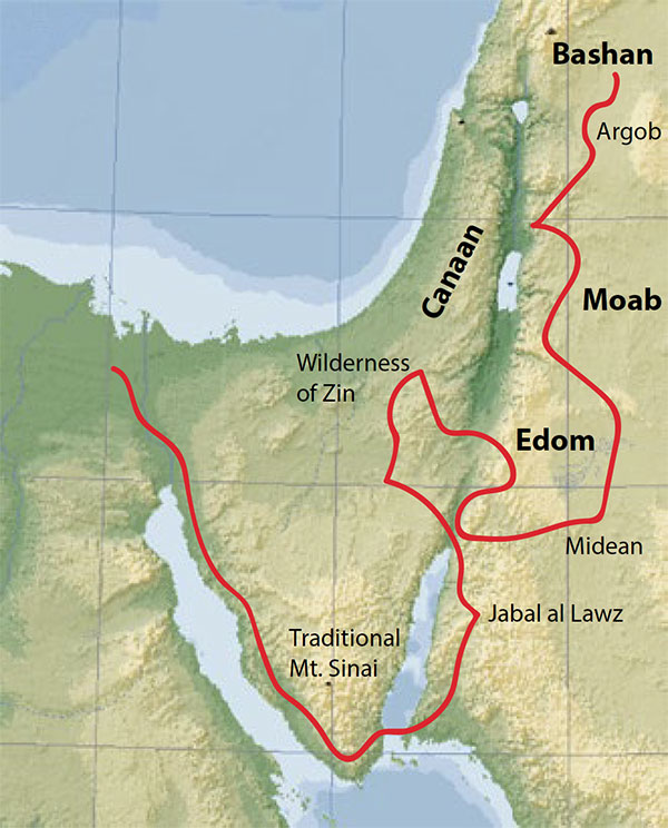 Path to Jabal al-Lawz in Saudi Arabia